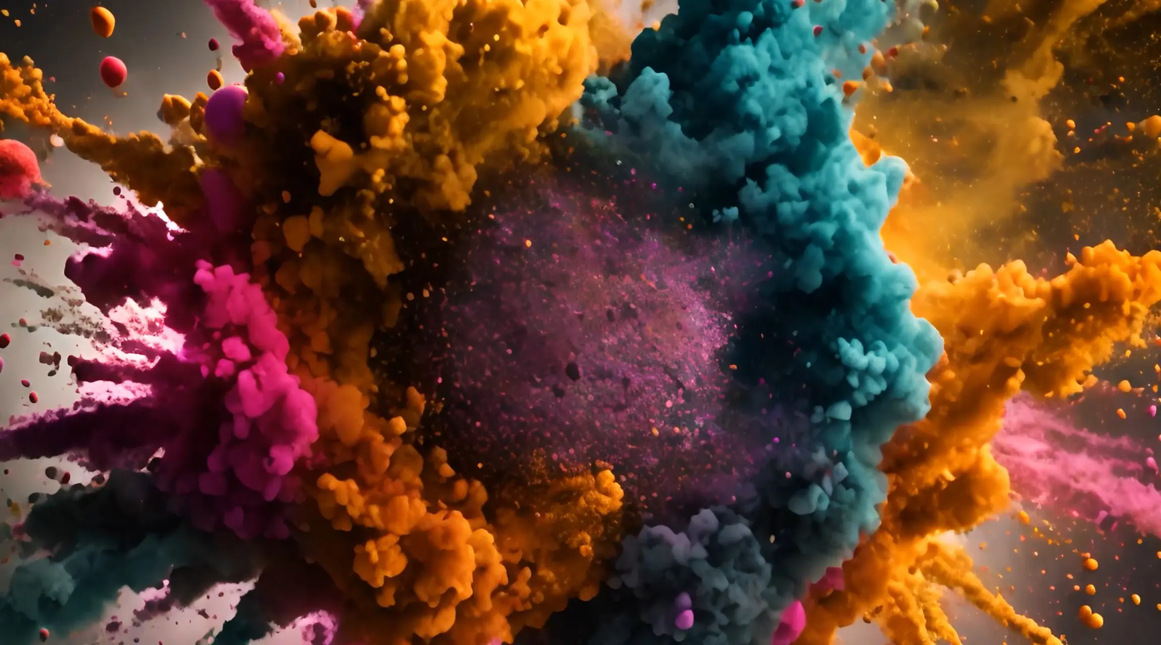 Vibrant Particle Dynamics Colorful Motion Video